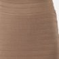 Forever 21 Skirt Tan Brown Stretch Bandage Bodycon Pencil Knee Length NWT S M