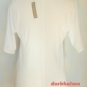 J.Crew White Tee Handmade Lace Necklace 3/4 Sleeve Classic Knit Top NWT USD45 M