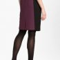 Halogen Colorblocked Seamed Pencil Skirt Purple Black Work Office NWT $69 PL 12P