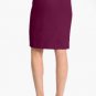 Halogen Seamed Pencil Skirt in Red Rococco Work Office Stretch NWT USD69 PL 14P