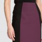 Halogen Colorblocked Seamed Pencil Skirt Purple Black Work Office NWT $69 PL 14P