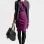 Halogen Seamed Pencil Skirt in Purple Nectar Work Office Stretch NWT USD69 L 12