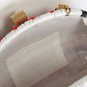 Retro Woven Urban Outfitters Clutch Bag Red White Black Gold Nautical Stripe NWT