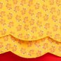 Old Navy Top Yellow Country Floral Print Scalloped Tiered Hem Blouse NWT M L