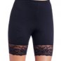 Maidenform Thigh Slimmer Firm Control Shapewear Panty with Lace Black 1255 NWT L