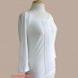 J.Crew White Painter Pintucked 3/4 Sleeve Henley Basic T-Shirt Tee NWT USD40 M