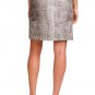 Kenneth Cole New York Pencil Skirt Beige Gray Taupe Snake Print NWT USD80 S 4