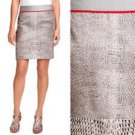 Kenneth Cole New York Pencil Skirt Beige Gray Taupe Snake Print NWT USD80 S 4