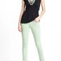 Anthropologie Black Draped Twist Peplum V-Neck Soft Knit Top Tee NWT USD58 M