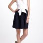 Anthropologie Daytripper Dress White Navy Blue Sailor Colorblock USD148 L 12