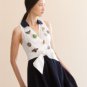 Anthropologie Daytripper Dress White Navy Blue Sailor Colorblock USD148 L 12