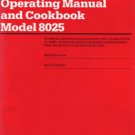 Microwave Oven Operating Manual and Cookbook Model 8025