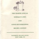 The Eighth Annual Newmans Own - Good Housekeeping Recipe Contest