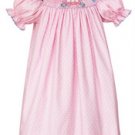 CINDERELLA-BISHOP S/S - PINK/WHITE POLKA DOT 1003A-CF11