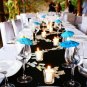 Set of 10 Wine Drinking Glasses accented with Tropical Island Umbrellas