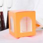 Orange - Favor Box With Window (Set of 12)
