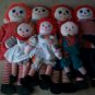 Lot of Vintage Raggedy Ann and Andy Dolls