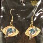 NFL MIAMI DOLPHINS 14K GOLD ELECTROPLATED EARRINGS $25