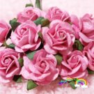 50 MULBERRY PAPER ROSES - PINK TONES, 15 MM.