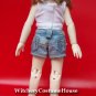 YO-SD denim mini pants light blue fashion to refined handmade