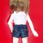 YO-SD denim mini pants deep blue fashion to refined handmade
