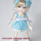 LatiYellow-Pukifee Outfit in set blue with white dot vest and white boommer