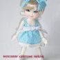 LatiYellow-Pukifee Outfit in set blue with white dot vest and white boommer