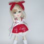 Lati yellow outfit in set red to perforate and white boommer short