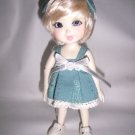 Lati Yellow outfit in set blue of green and white boommer pants