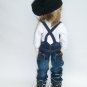 YO-SD Kawaii denim dark blue overalls pants to refined handmade