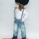 YO-SD Kawaii denim light blue overalls pants to refined handmade