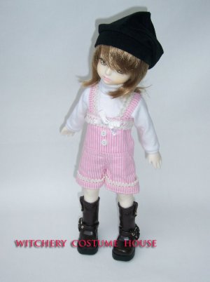 YO-SD Kawaii overalls short pants in Pink