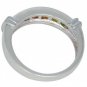 Rainbow Sapphire Band Ring 925 Sterling Silver (1ct tw) SKU: 312-925
