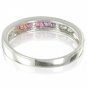 Rainbow Sapphire Half Eternity Band Ring 925 Sterling Silver (3/4ct tw) SKU: 891-925