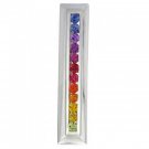 Rainbow Sapphire Line Pendant 925 Sterling Silver (2ct tw) SKU: 664-925