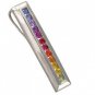 Rainbow Sapphire Line Pendant 925 Sterling Silver (2ct tw) SKU: 664-925