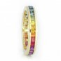 Rainbow Sapphire Eternity Ring 14K Yellow Gold (3ct tw) SKU: R2045-14K-YG