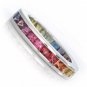 Rainbow Sapphire Eternity Ring 18K White Gold (3ct tw) SKU: R2045-18K-WG