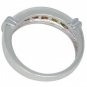 Rainbow Sapphire Band Ring 14K White Gold (1ct tw) SKU: 312-14K-WG