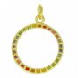 Rainbow Sapphire Eternity Pendant 14K Yellow Gold (1.2ct tw) SKU: 335-14K-YG