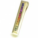 Rainbow Sapphire Line Pendant 18K Yellow Gold (2ct tw) SKU: 664-18K-YG