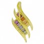Rainbow Sapphire Double Swirl Fancy Pendant 14K Yellow Gold (3/4ct tw) SKU: 1454-14K-YG