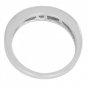 Rainbow Sapphire Half Eternity Band Ring 14K White Gold (1/3ct tw) SKU: 890-14K-WG