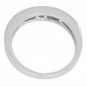 Rainbow Sapphire Half Eternity Band Ring 18K White Gold (1/3ct tw) SKU: 890-18K-WG