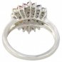 Rainbow Sapphire Engagement Wedding Ring 18K White Gold (1.4ct tw) SKU: 1584-18K-WG