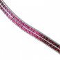 Rainbow Sapphire Double Row Tennis Necklace 18K Yellow Gold (30ct tw) SKU: 1540-18K-YG