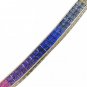 Rainbow Sapphire Invisible Set Double Row Tennis Necklace 14K YG (43ct tw) SKU: 415-14K-YG