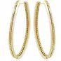 Rainbow Sapphire & Diamond Inside Out Hoop Earrings 18K Yellow Gold (7.8ct tw) SKU: 1608-18K-YG