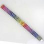 Rainbow Sapphire Channel Set 4 Row Tennis Bracelet 14K White Gold (40ct tw) SKU: 1572-14K-WG