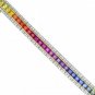 Rainbow Sapphire & Diamond Tennis Bracelet 14K Yellow Gold (9.5ct tw) SKU: 411-14K-YG